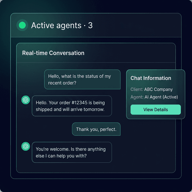 B2B conversational agent demo