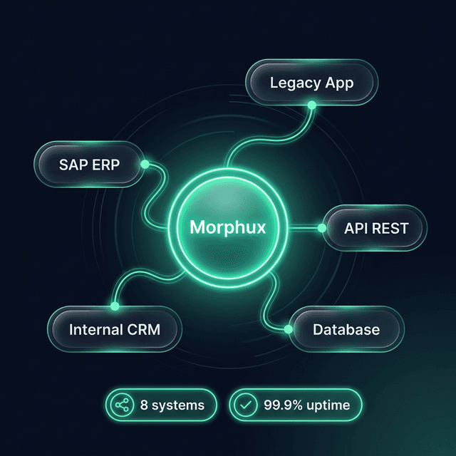 Enterprise systems integration diagram